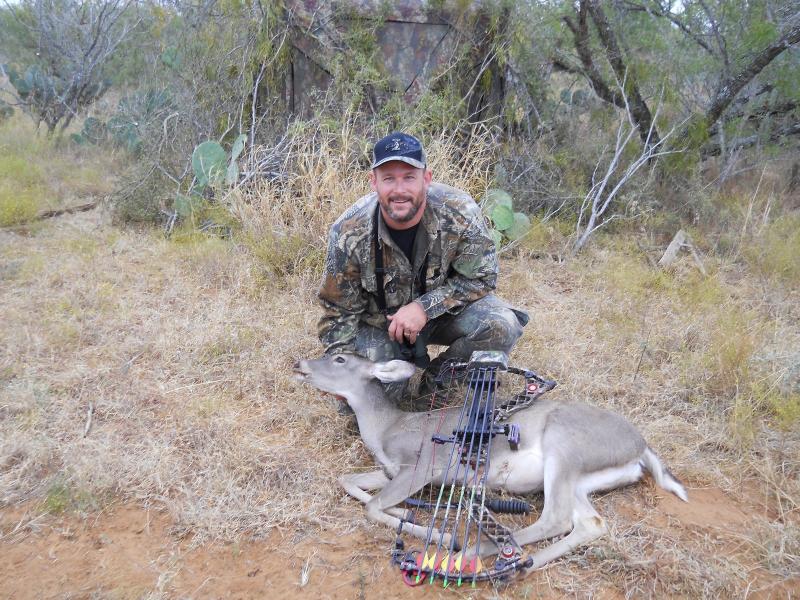 1st deer taken with my bow.  Laredo, TX November 24, 2010.