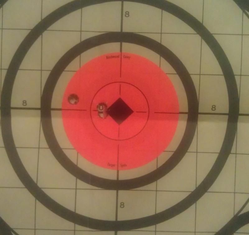 200 Yard .30-06 Group Barnes 165 gr TSX; .80" 3-shot group.