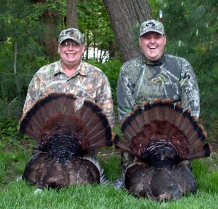 2005 spring turkey Page County. Knight TK 2000, and Ryan with his shotgun bird.