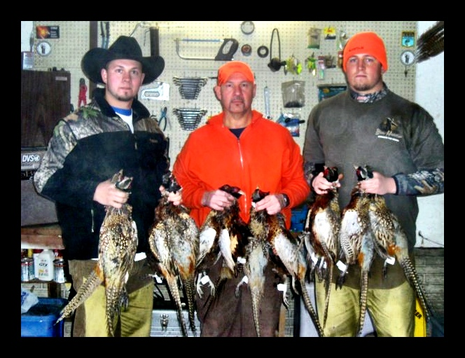 After the hunt ready for some fried pheasant