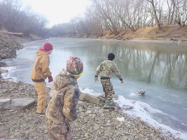 Boys trapping