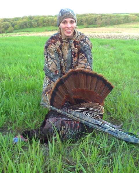 Chelsey first turkey 5 16 09