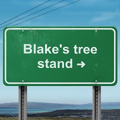 Everyone knows where my tree stands are!