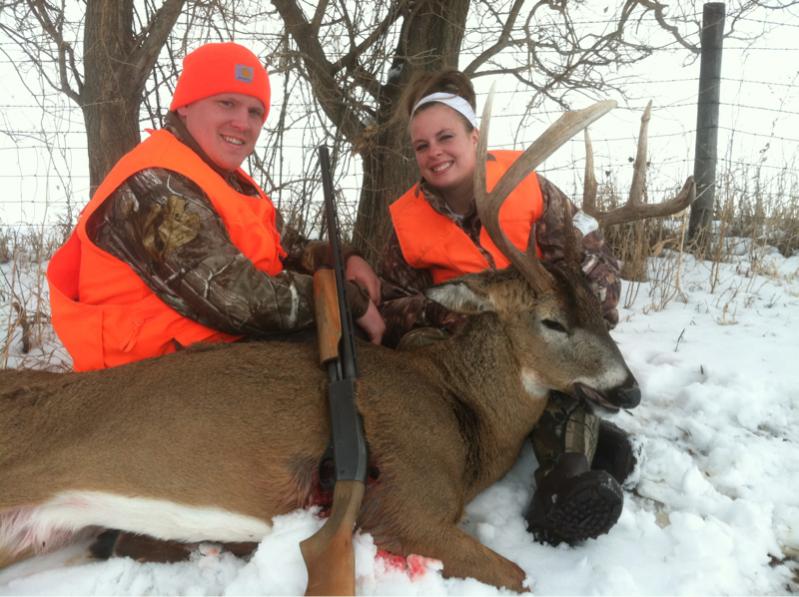 FiancÃ©'s first deer 2011 2nd season shotgun