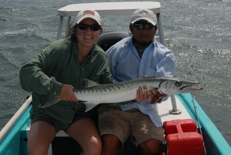 Minnie with a very nice barracuda!