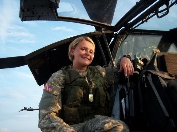 My 26 year old daughter Captain Cassie Jo Moore ( Wyllie) United States Army Apache helicopter pilot.