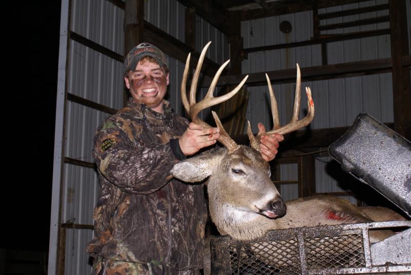 My first wall hanger from Iowa, 146 5/8 inch ten point shot with my muzzleloader during the Late muzzleloader season
