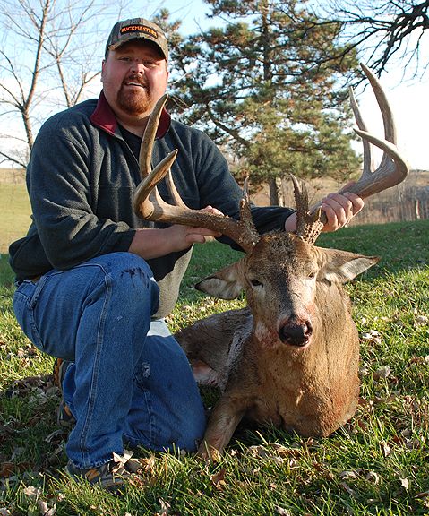 My son Ryan Wyllie, rut buck, Missouri 2010, 45-70.