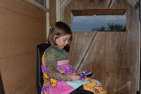 Sydney keeping herself occupied.
