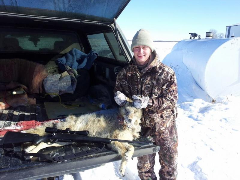the dog, .270 and my buddy