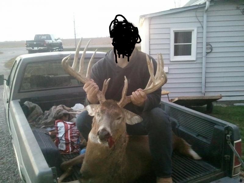 This monster was spotlighted and shot near the Newton prison on November 22nd. He posted it on facebok and told a few friends, then was later turned i