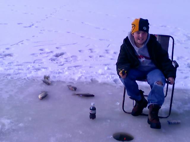 Zach ice fish'in